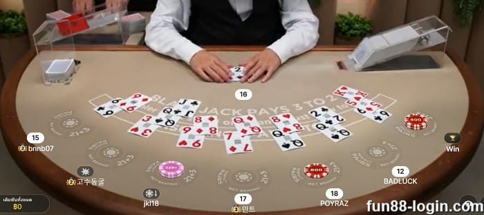 วิธีนับไพ่ แบล็คแจ็ค รับโบนัสจาก Fun88 Casino เมื่อฝากเงินครั้งแรก